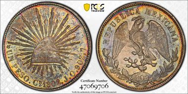 1902-Cn JQ Peso KM-409 AU53