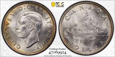 1937 S$1 MS64