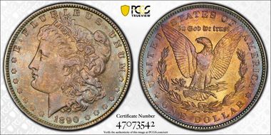 1890 $1 MS65