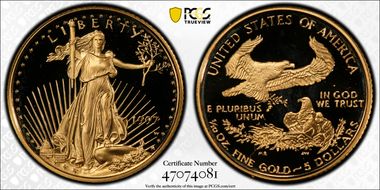 1997-W $5 Gold Eagle PR68DCAM