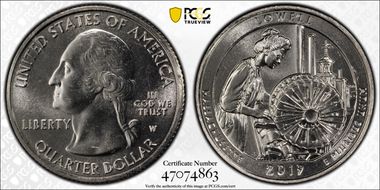 2019-W 25C Lowell NP MS66