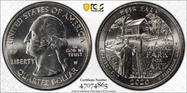 2020-W 25C Weir Farm NP V75 MS63