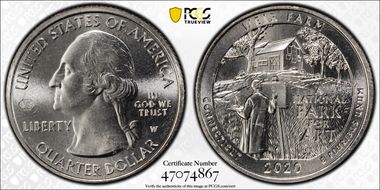 2020-W 25C Weir Farm NP V75 MS66