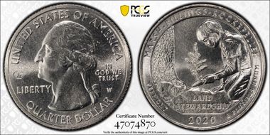 2020-W 25C Marsh-Billings-Rockefeller NP V75 MS66