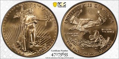 1998 $50 Gold Eagle MS68