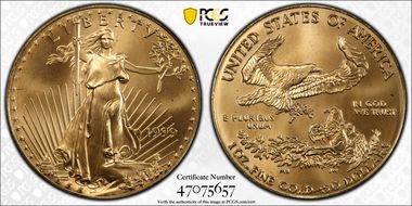 1999 $50 Gold Eagle MS68
