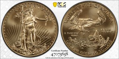 2009 $50 Gold Eagle MS69