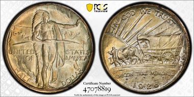 1926 50C Oregon MS65
