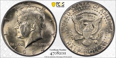 1964-D 50C QDO, FS-105 MS62