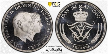 1960 CS 5 Kr 25 Years PR67DCAM