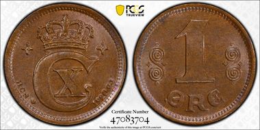 1920 HCN GJ Øre MS65BN