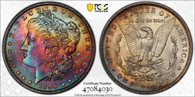 1890 $1 MS64