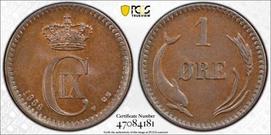 1888 CS Øre MS64BN