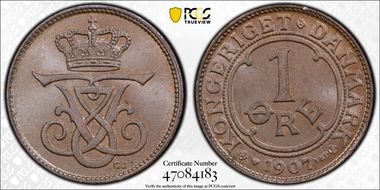 1907 VBP, GJ Øre MS65BN