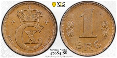 1923 HCN; GJ Øre MS64BN