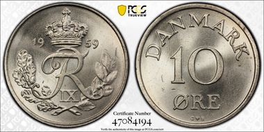 1959 CS 10 Øre MS66