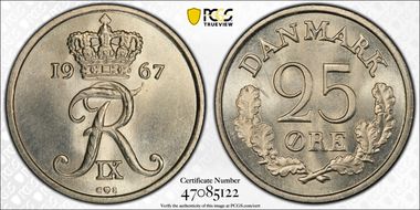 1967 CS 25 Øre KM-850 w/o Hole MS66