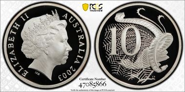 2003 10C Silver PR69DCAM