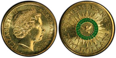 2014 $2 Remembrance - Colorized MS66