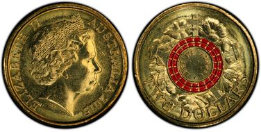 2015 $2 Lest We Forget Colorized MS64