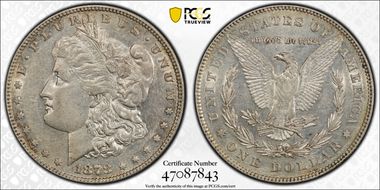 1878 7/8TF $1 VAM 40 XF45