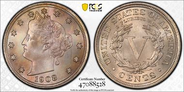 1908 5C MS67