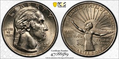 2022-P 25C Maya Angelou AU58