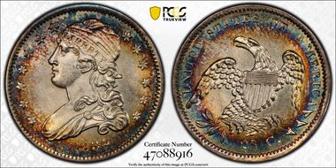 1834 25C Browning 4 MS65