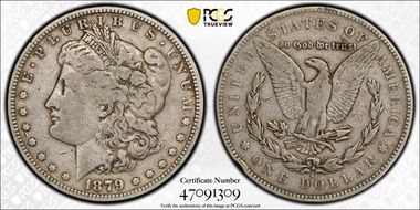 1879-S $1 VAM 66 Reverse of 1878 F12