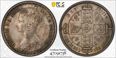 1875 Florin S-3893 MS63