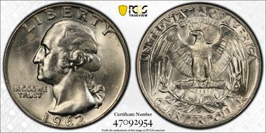 1962-D 25C MS64