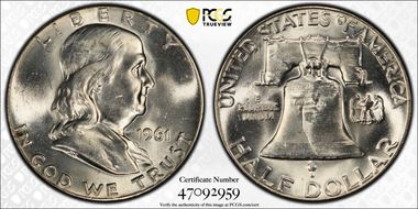 1961 50C MS64