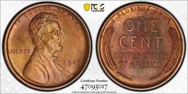 1909 1C Lincoln MS65BN