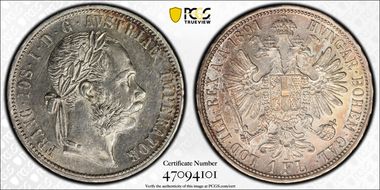 1891 Florin AU58