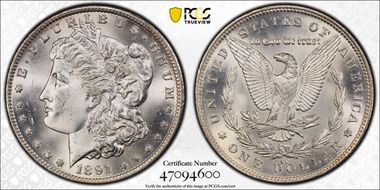 1891-CC $1 MS65