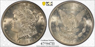 1882-S $1 MS67+