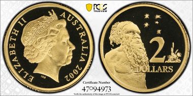 2002 $2 PR70DCAM