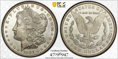 1881-CC $1 MS62PL