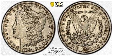 1893-O $1 VF35