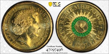 2014 $2 Remembrance - Colorized MS64