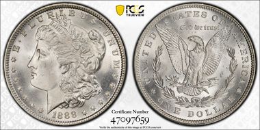 1888 $1 MS66