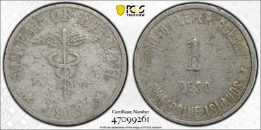 1913 Peso Thick Planchet VF20