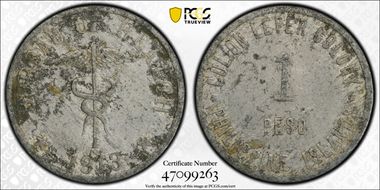 1913 Peso Thin Planchet N1