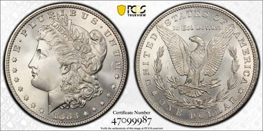 1883 $1 MS67+