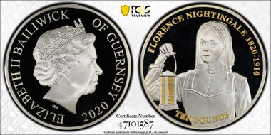 2020 £10 Florence Nightingale PR68DCAM