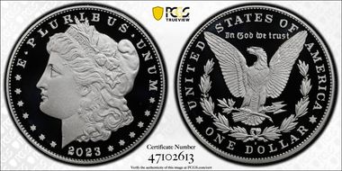2023-S $1 Morgan Dollar First Strike PR70DCAM