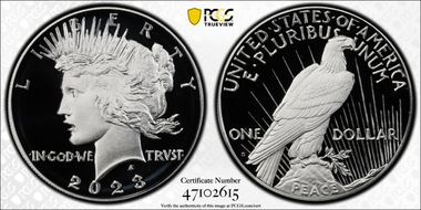 2023-S $1 Peace Dollar First Strike PR70DCAM