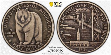 1936-S 50C Bay Bridge VF30