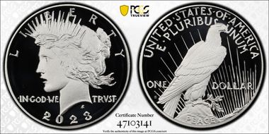 2023-S $1 Peace Dollar First Strike PR70DCAM