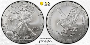 2023-W $1 Burnished Silver Eagle SP70